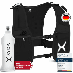 🏃‍♂️ RYDA ACTIVE® Laufweste Damen & Herren | Ultraleichte Laufweste mit Trinkflasche