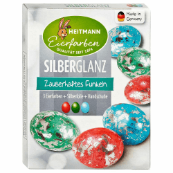 🥚🌟 Eierfarben HEITMANN HTM Silberglanz - Ostern wird funkelnd! 🐰🌷