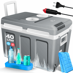 🌟 DEAL DES TAGES 🌟 KESSER® Kühlbox 40L mit Rollen | Thermo-Elektrische Kühlbox | KÜHLT und WÄRMT