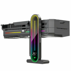 Baotkere Höhenverstellbarer RGB-GPU-Ständer mit Temperaturanzeige 🌡️