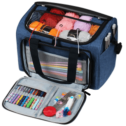 🧶 Coopay Garntasche: Aufbewahrung für Stricknadeln, Häkelsets und Kreuzstich-Sets