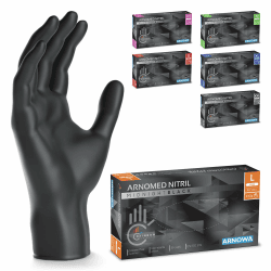 🧤 Einweghandschuhe 100 Stück/Box, Schwarze Nitrilhandschuhe L 🧤