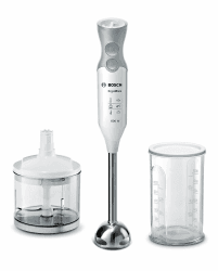 🌪️🔪 Bosch Stabmixer ErgoMixx MSM66120 | 600 W | 12 Stufen | Turbo | weiß/grau
