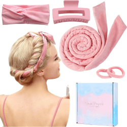 🌟 Lockenwickler ohne Hitze Set - Heatless Curls Band Samt 🌙