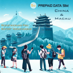 China 5G und Macau 4G Prepaid Internet SIM-Karte 📶🇨🇳