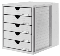HAN Schubladenbox SYSTEMBOX mit 5 geschlossenen Schubladen - Mehr Ordnung am Arbeitsplatz! 📁🗂️