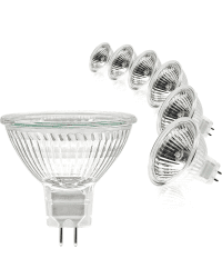 Angebot: Simusi MR16 Halogen Leuchtmittel 12V 20W, GU5.3 Deckenglühbirnen 2 Pin Dimmbar, Spot Glühbirnen, 6er Pack 😍