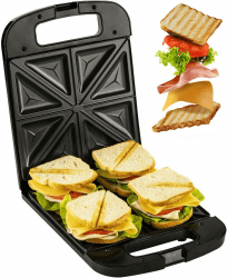 🥪 AD 3055 Sandwich Maker 2000W – 4 Sandwiches 🥪