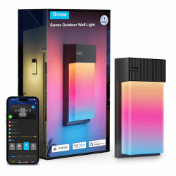 Govee Outdoor Wandleuchte RGBIC, 1500LM Smart Wandleuchte Aussen 🌈🏡
