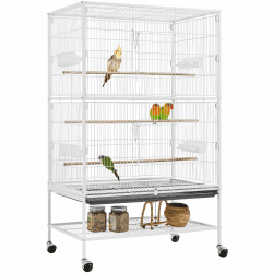 Yaheetech Vogelkäfig mit Ständer - XXL Voliere für Vögel 🦜