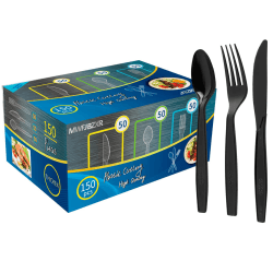 🍴 150Stk Wiederverwendbares Plastikbesteck Set - 16.14€