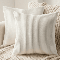 MIULEE 2er Set Kissenbezüge Kord Kissenhülle Dekorative Kissenbezug Sofakissen Couchkissen 🛋️