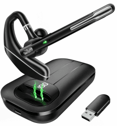 🎧 Bluetooth Headset V5.3 mit Geräuschunterdrückung und Doppelmikrofon 🎙️