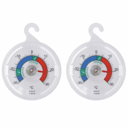 🌡️🛒 Doppelpack Kühlschrankthermometer Zifferblatt Kühlschrank Thermometer - Angebot