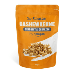 🌰 Amazon Cashewkerne geröstet & gesalzen, 150g (1er-Pack) 🌰