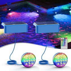 Quntis Solar Poolbeleuchtung Unterwasser 2er Set 🌞🏊‍♂️