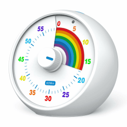 Visueller Timer für Kinder mit Regenbogenmuster 🌈 - Kids Time Management
