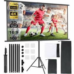 🌟 Super Deal: 100 Zoll Leinwand Beamer mit Stativ 🎥