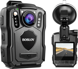 BOBLOV M5 256GB 2K Körperkamera mit Audio, 1440P GPS Police Body Cam 🚔📹