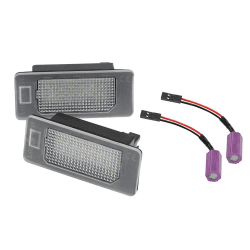 🚗💡 AUTO-STYLE Satz LED Nummerschildbeleuchtung für Skoda Octavia III/Fabia III/Kodiaq/Rapid/Superb III/Yeti