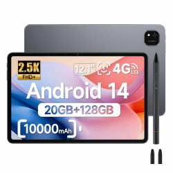 ALLDOCUBE 12.1'' Android 14 Tablet mit 4096 Level Stift, 4G LTE Helio G99 iPlay 60 Pad Pro