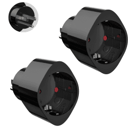 🌎🔌 2 Stück USA Adapter Stecker Reiseadapter Steckdosenadapter - Angebot!