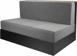 🚐🛋️ 2 Stück Camper Kissenbezüge (1 Set) - Hellgrau RV-Sitzbezüge