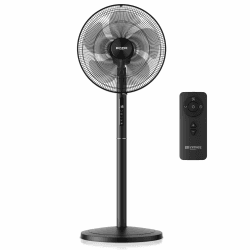 Brandson - DC Standventilator energiesparend ECO 🌿🌀 - Preisträger 2025 🏆 - sehr leise - mit Fernbedienung - Brushless Silent Motor - Oszilation 80° - Ventilator Timer – 12 Stufen