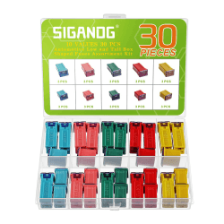 🚗 SIGANDG Jcase Blocksicherung 20A 30A 40A 50A 60A High/STD und Low Profile KFZ-Sicherungssatz 🚚