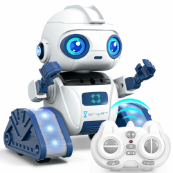 Ophy Roboter Kinder Spielzeug - Projizierbarer RC-Roboter mit LED-Augen und Musik
