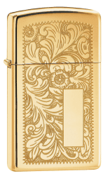 🔥 Zippo 1652B 60000812 Venetian Brass Slim Feuerzeug, Messing - Sonderangebot!