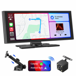 9,26" Wireless Carplay Display für Apple Carplay & Android Auto | Tragbares Autoradio 🚗📱🔊