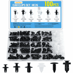 🚗🔧 100 Stück Befestigungsclips Auto Clips Set - Nylon Stoßstange Spreiznieten