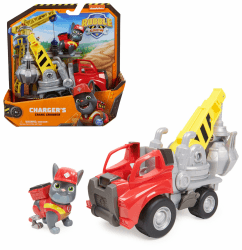 Rubble & Crew - Kran-Baufahrzeug mit Charger-Figur 🏗️🚜