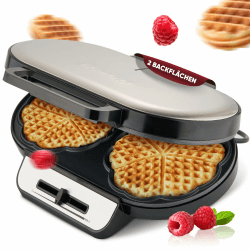 Clatronic WA 3745 Herzform Waffeleisen | Goldbraune Waffeln in Minuten 🧇🥞