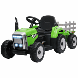 HOMCOM Elektrischer Traktor mit Anhänger für Kinder 🚜🌟