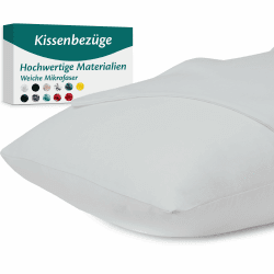 Flowen Kissenbezug 50x80 Mikrofaser Premium 2er Set 😍🛏️