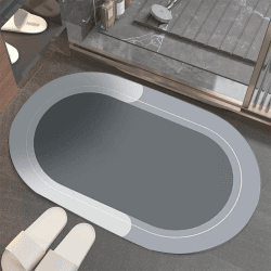 Absorbierender Badteppich 40x60cm 🚿 Rutschfester Badezimmerteppich 🛁
