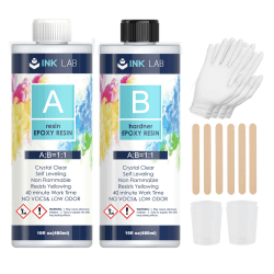 INK LAB Epoxidharz Set 960ml mit Härter 🎨🛠️