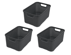 Angebot: BranQ - 3er Set Kunststoff Korb in Rattan Design 🏡🛍️