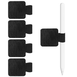 🖊️ Stiftschlaufe Selbstklebend, 5 Stück Schwarz 📒✏️