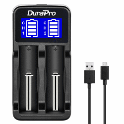 LCD Dual USB Intelligentes Ladegerät für Li-Ion/NI-MH/NI-Cd 18650 18500 18490 18350 17670 17500 16340 (RCR123) 14500A AA AAA AAAA Wiederaufladbare Akkus 📱🔋