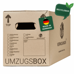 📦 10 x Umzugskarton aus recycelter Pappe - Stabil & Umweltfreundlich! 🌿