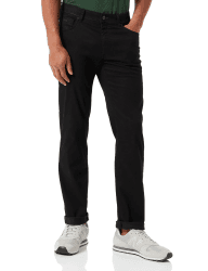 🔥 BRAX Herren Style Cadiz Five-Pocket Marathon-Qualität Hose 36W / 32L 1 Perma Black 🔥