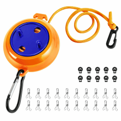 🌞 Ausziehbare Camping Wäscheleine 10m - Orange