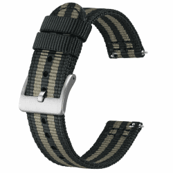 BISONSTRAP Nylon Armband für Herren 🌟 Zweiteilige Militär Uhrenarmband