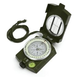 🧭 GWHOLE Kompass Militär Marschkompass mit Tasche für Camping, Wanderung