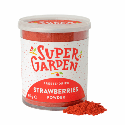Angebot: Super Garden Gefriergetrocknete Erdbeeren 🍓 | 100% Natürliches Erdbeerpulver
