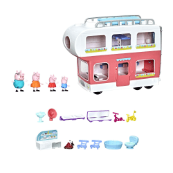 🐷 Peppa Pig Abenteuer-Familien-Wohnmobil-Vorschulspielzeug 🚐🎶
