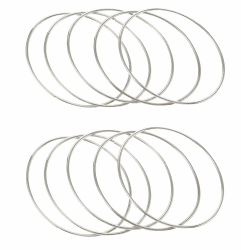 🌟🎨 BOBOZHONG Traumfänger Runde Ringe - 10 PCS Metall Handwerk Ringe 🎨🌟